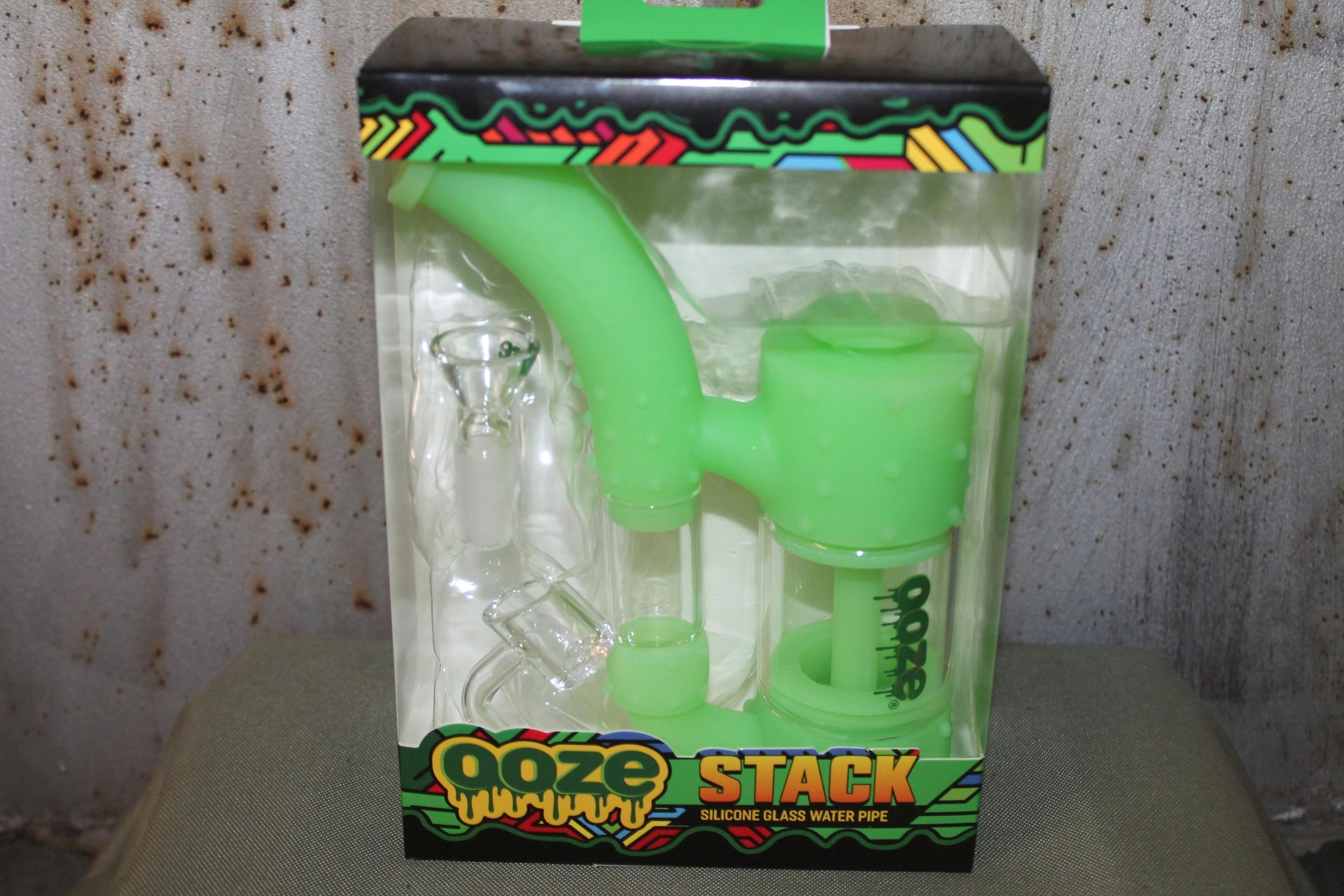 Ooze I "Stack" Silicone Bubbler (Green) | Pipes