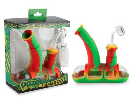 Ooze Steamboat Silicone & Glass Water Bubbler | Bongs