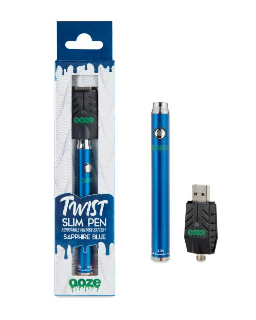Ooze | Slim Twist W/ Smart USB Charger | Sapphire Blue | Accessories