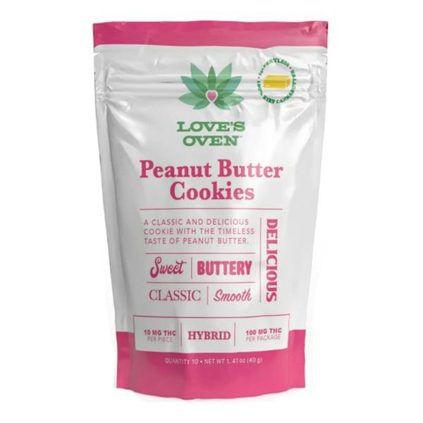 Love's Oven Cookie | Peanut Butter Hybrid 100mg Rec | Baked Goods | 10pk |