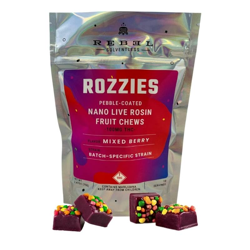 Pebble Rozzies Mixed Berry Fruit Chews | Gummies | 10pk | 10mg/ea