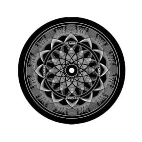 Dabpadz | 5" Round Fabric Top | Black Lotus | Dab Rigs | Dab Tools