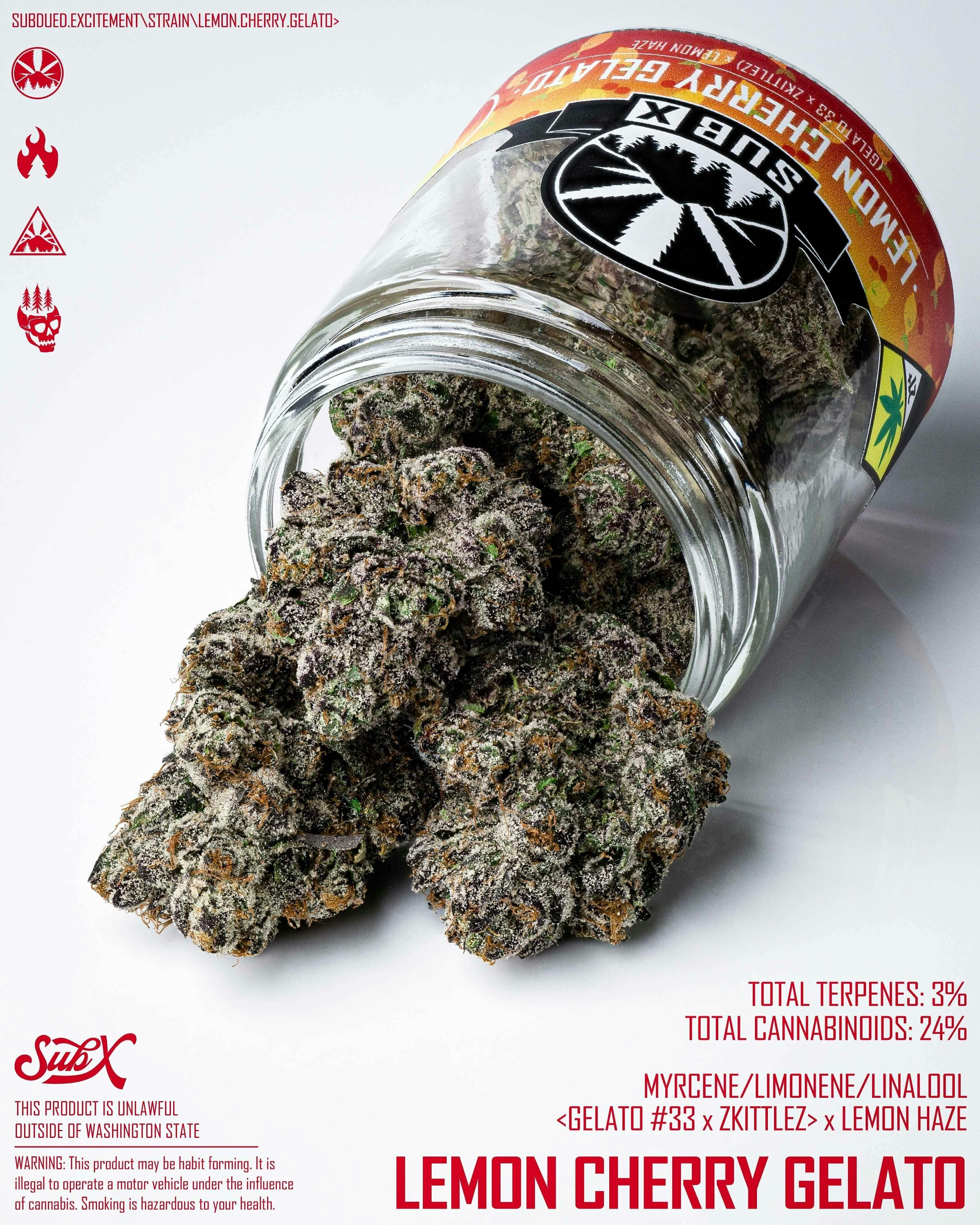 Lemon Cherry Gelato | Big Buds | 1g by SUBX