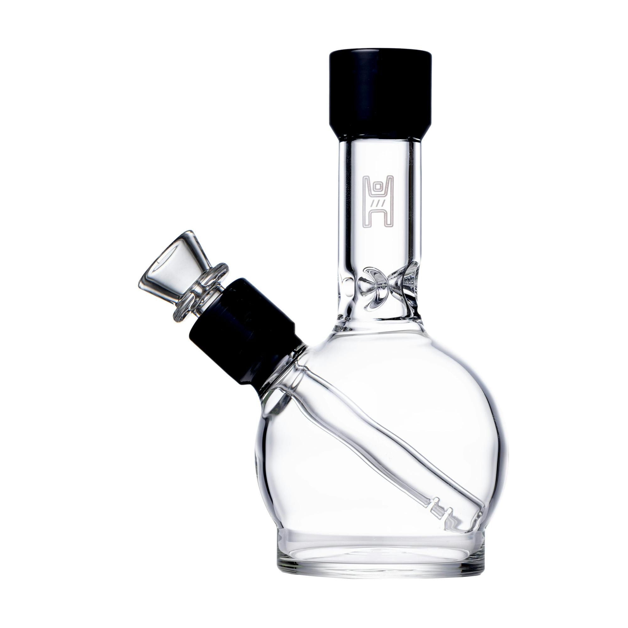 HG - 6" Ball Bong - Clear with Black | Bongs
