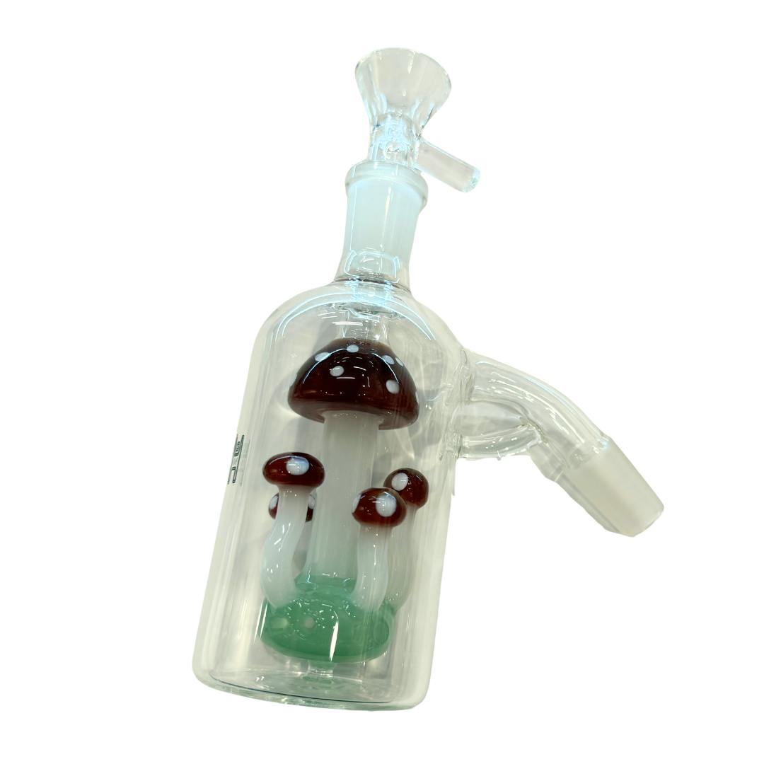 14MM RED MUSHROOM ASH CATCHER + BOWL SET - One Size | Bongs