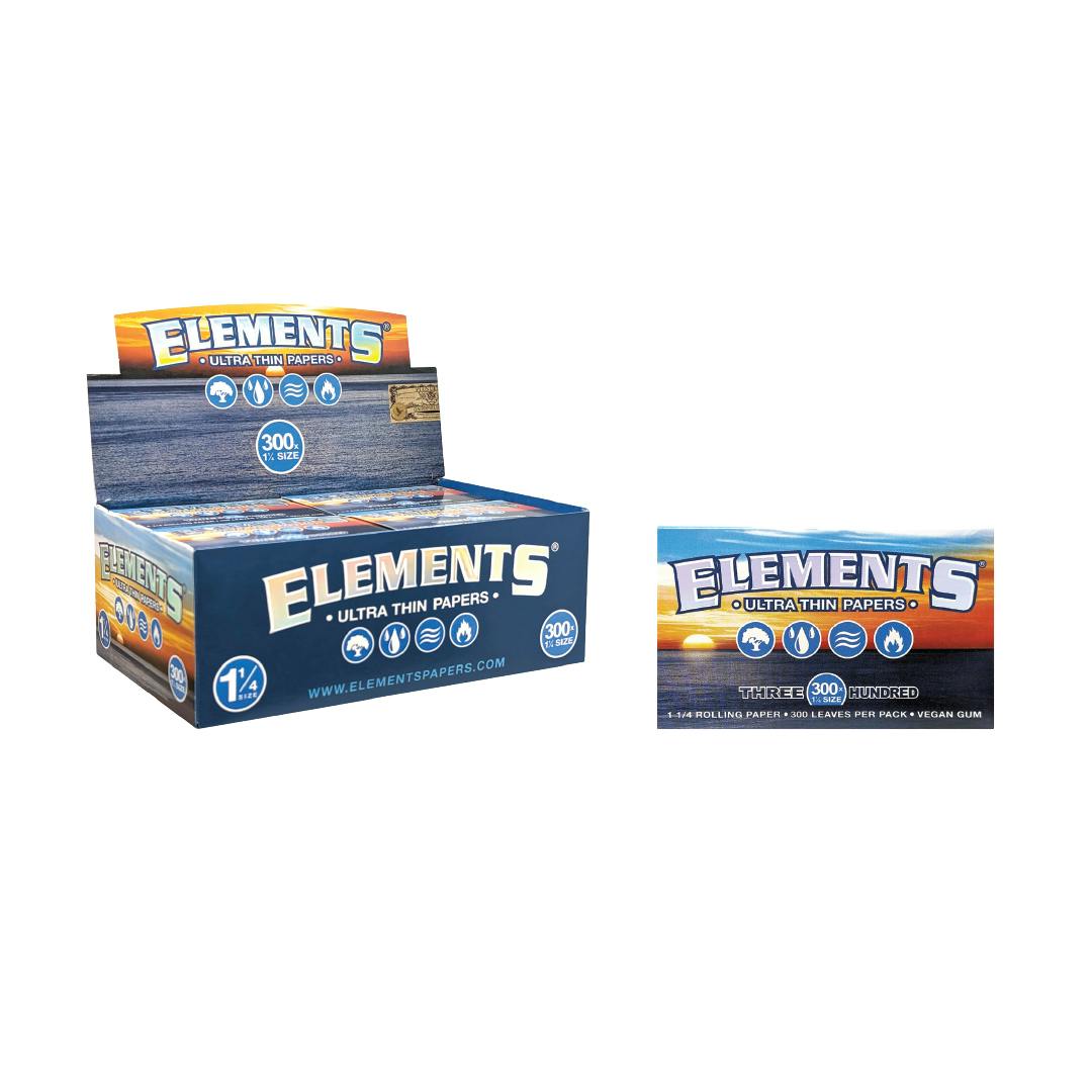 Elements Rolling Papers - 1 1/4 300pk | Accessories at Flower Haus Cannabis