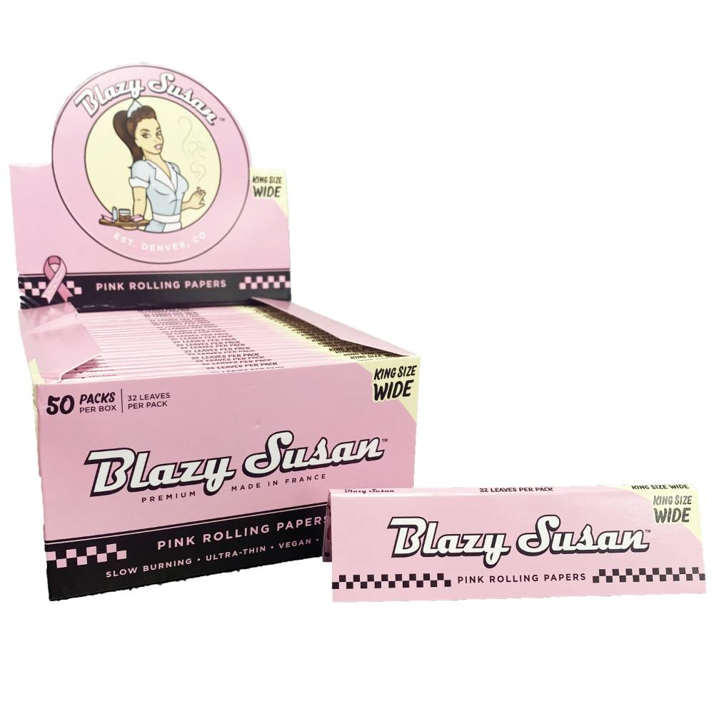 Blazy Susan | Pink Rolling Papers | King Size | Accessories