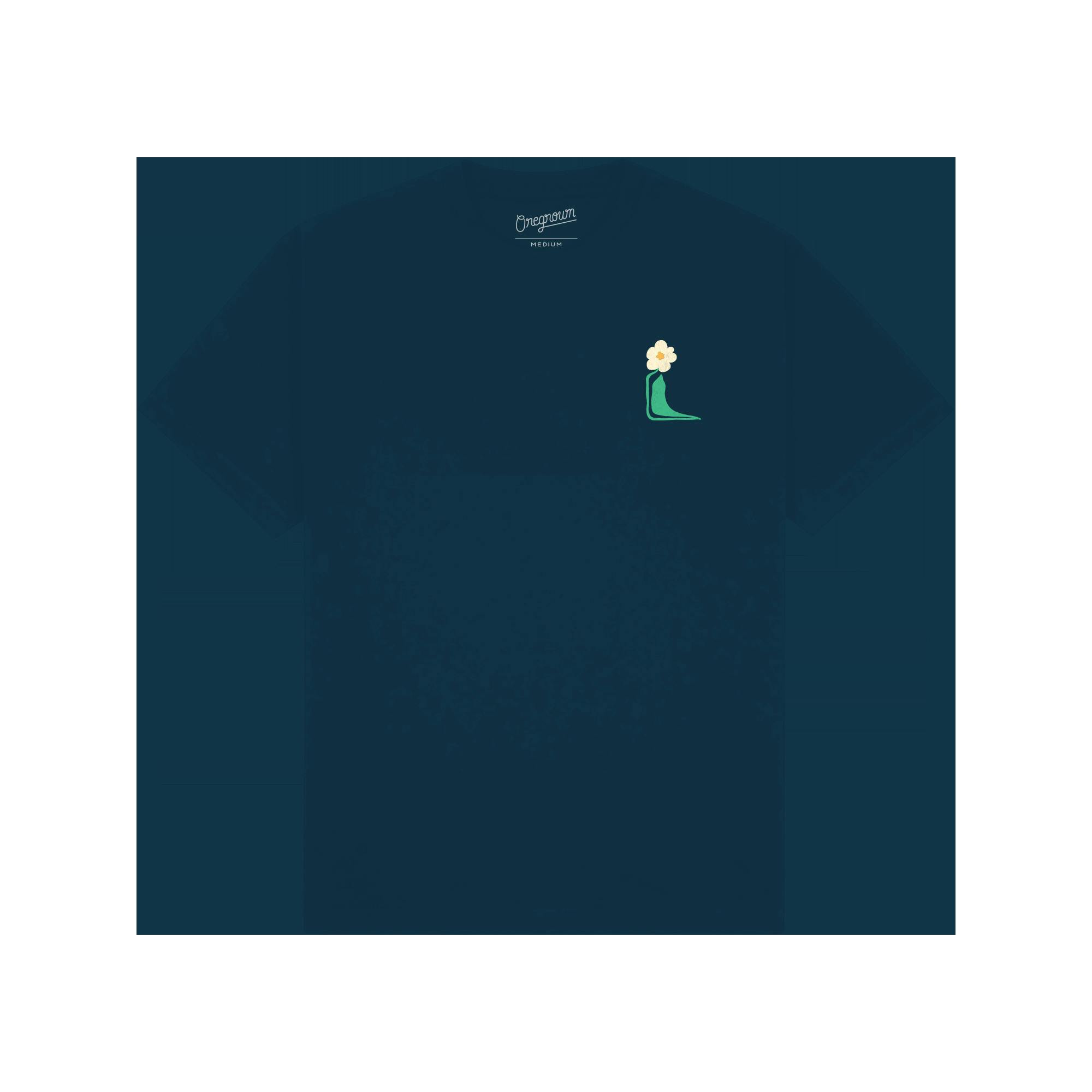Poppy Copy Tee | Indigo | S | Apparel