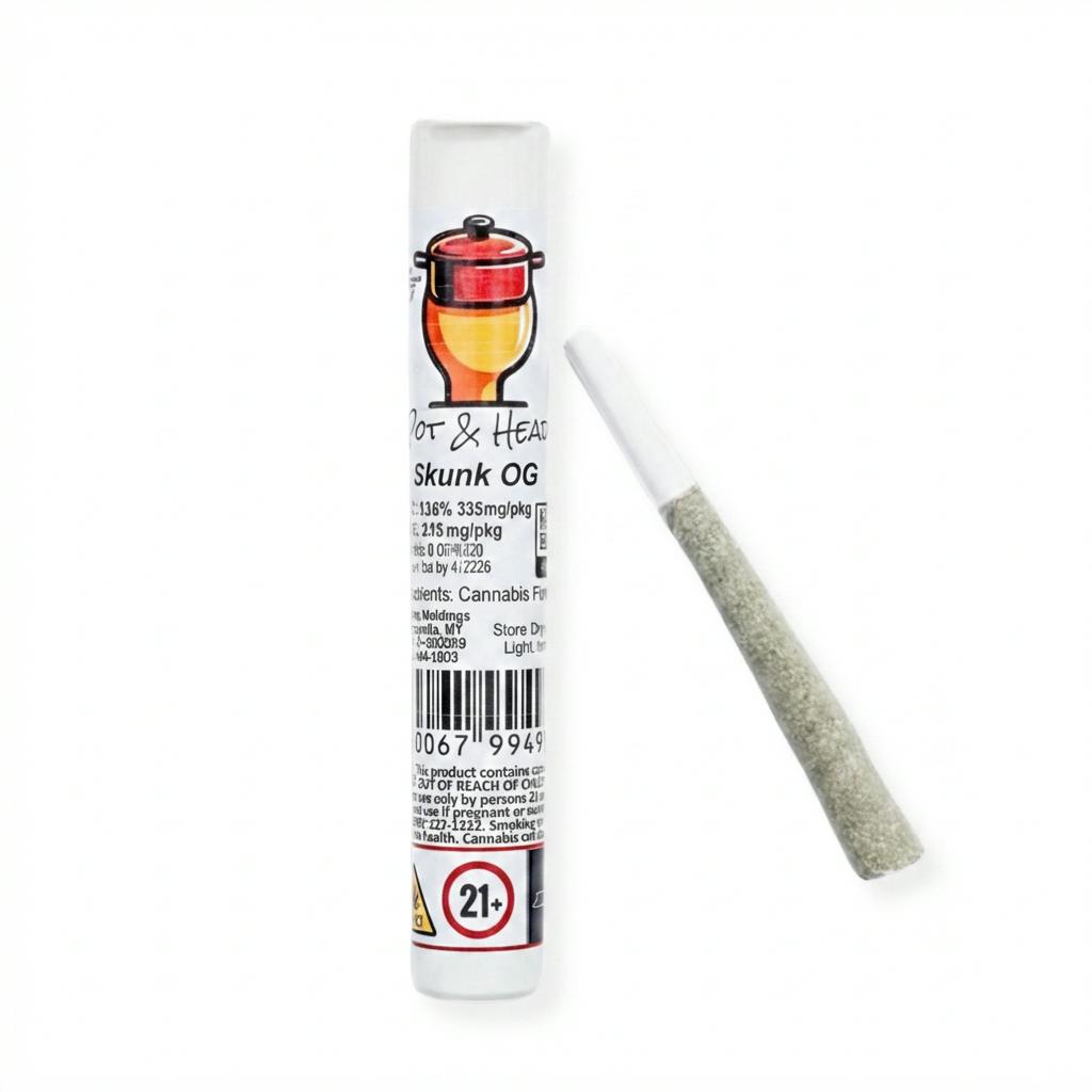 Pot & Head | Pre Roll | Skunk OG | 1G