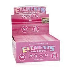 Elements - Pink Rolling Papers - King Size Slim | Accessories