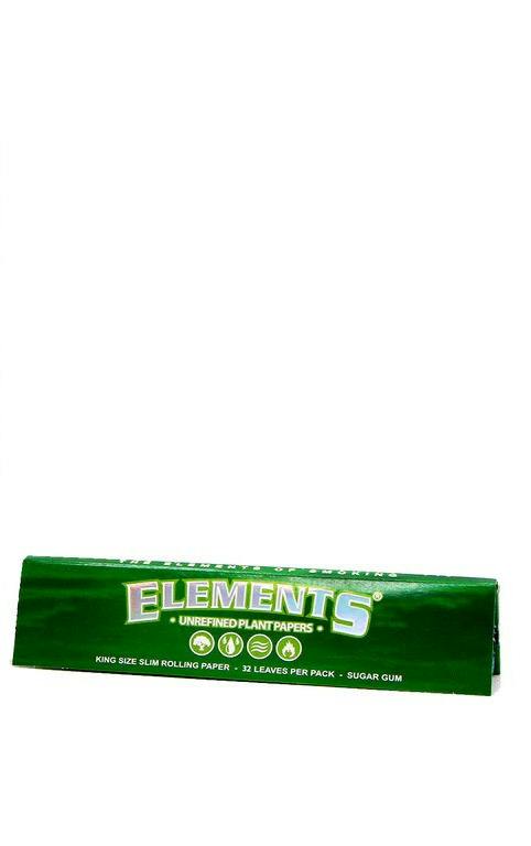 Elements | Unrefined Rolling Papers | Green Pack | Accessories