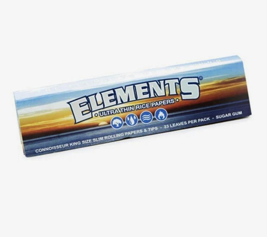 Ultra Thin | Connoisseur King Size Rolling Papers w/ Tips | Elements | Acce