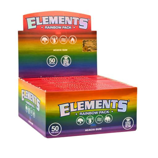 Elements - Rainbow King Size Slim Rolling Papers - 32ct | Accessories