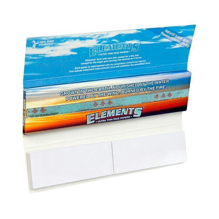Elements Ultra Thin Connoisseur King Size Slim Rice Papers + Tips | Accesso