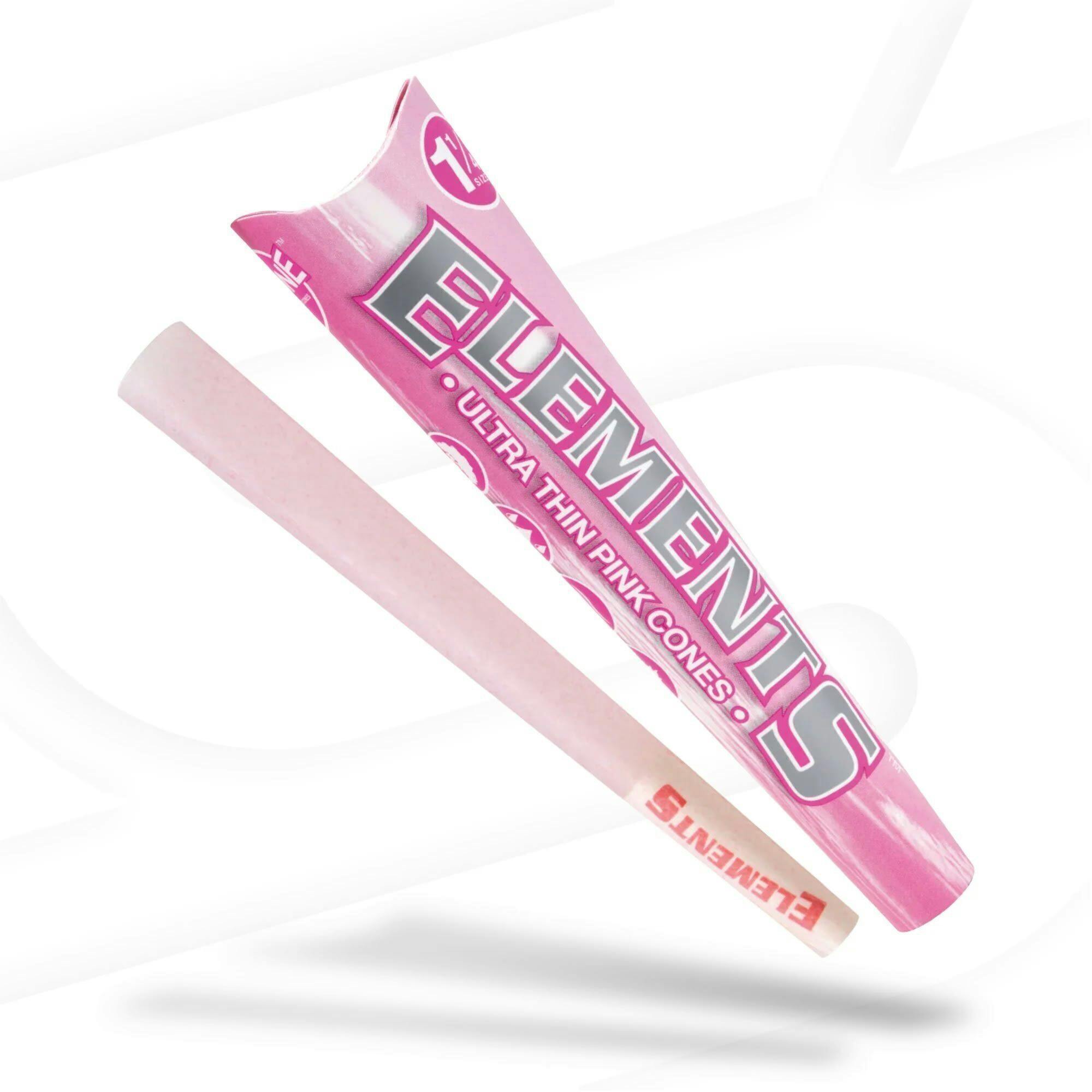 Elements - 1 1/4" Ultra Thin Pink Cones (6 Pack) | Accessories