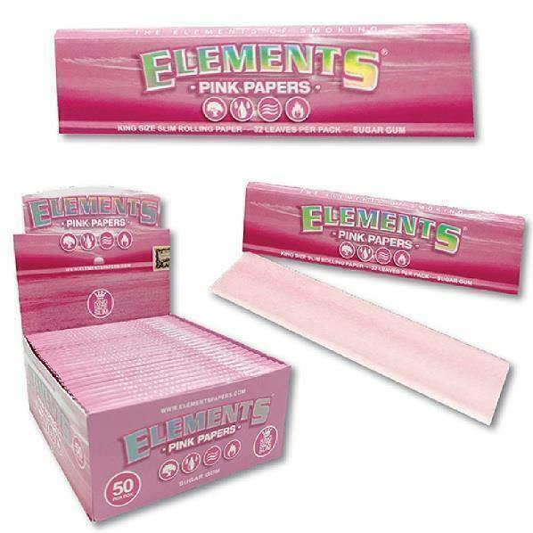 Elements Pink Paper Rice (Kingsize Slim) | Accessories