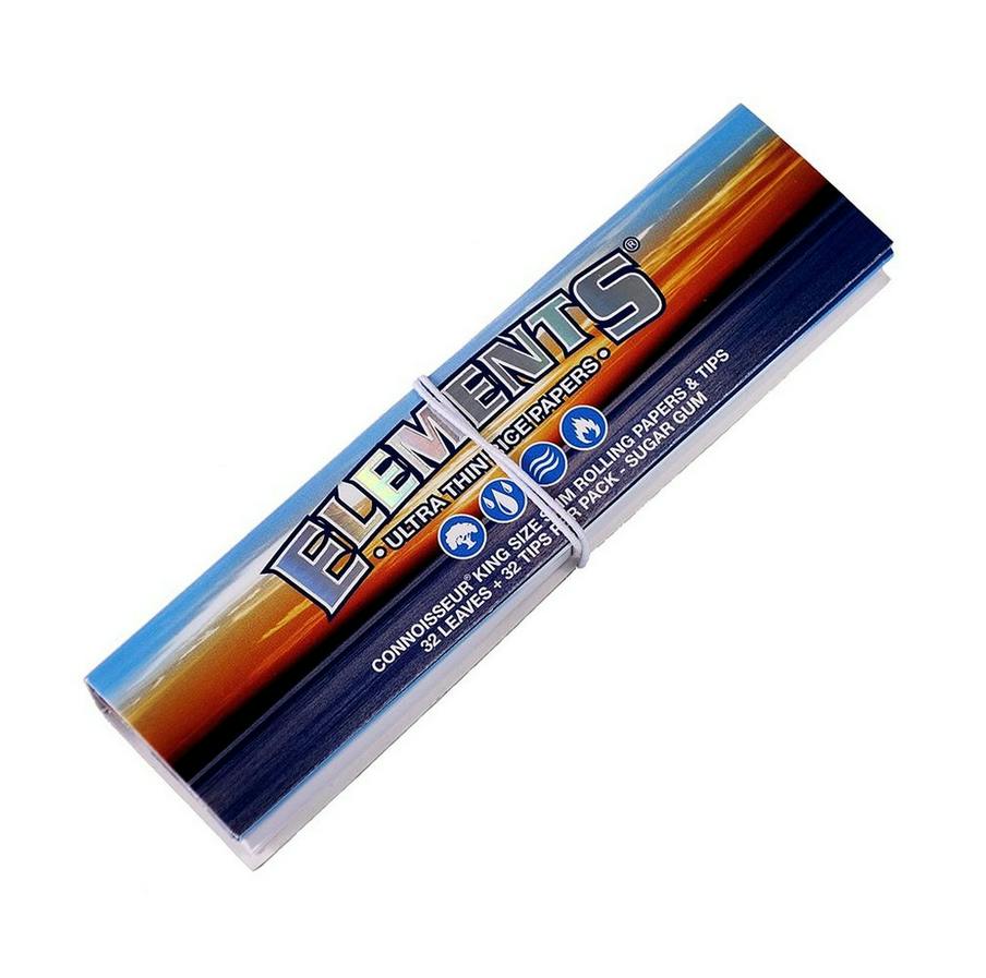 Elements Connoisseur King Size Papers W/ Tips | Accessories