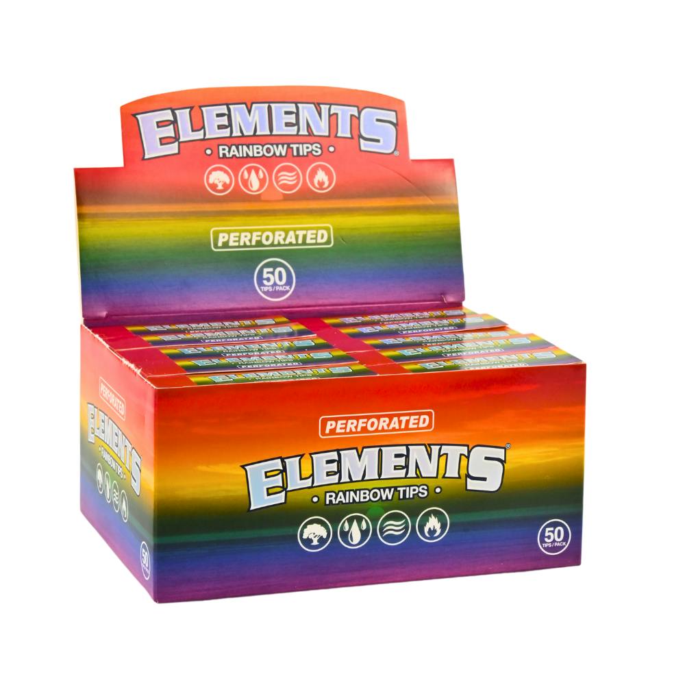 Elements Rainbow Perforated Tips - 50ct | Accessories at Wildflower Northeast
