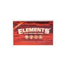 Elements - Red Single-Wide Rolling Papers - 100 Leaves | Accessories