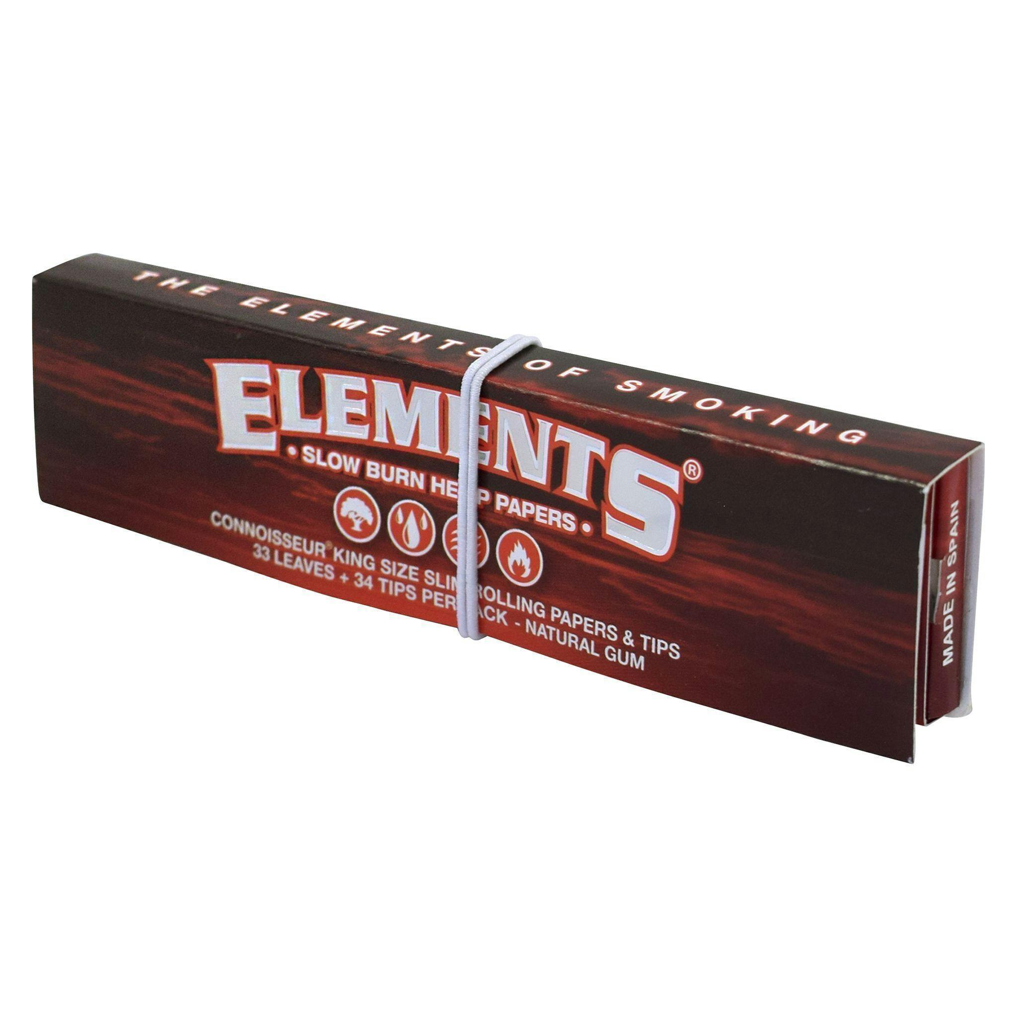 Elements - Slow Burn Papers - King Size Slim | Accessories | Rolling Papers