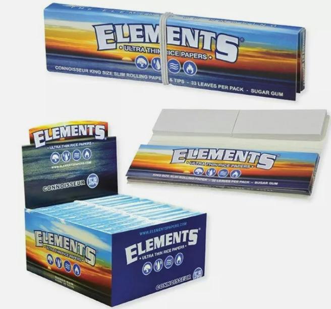 Elements - Connoisseur King Size Ultra Slim Papers & Tips 32pk | Accessorie