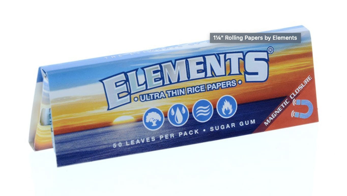 Elements | 11/4" | Accessories | Rolling Papers at Grizzly Pine