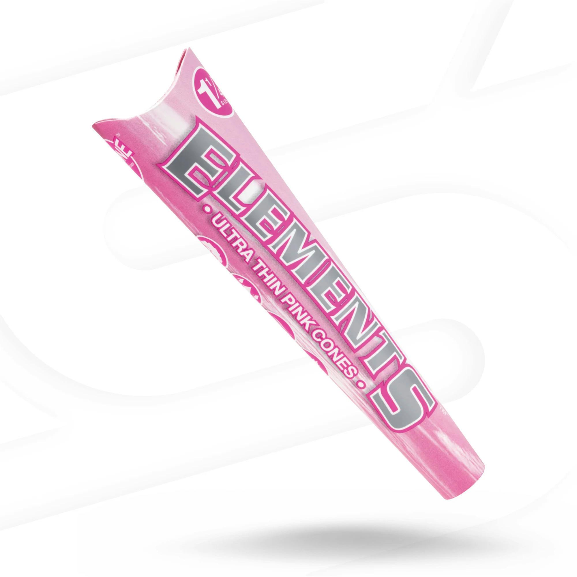 Pink | Ultra Thin | 1 1/4" Cones | 6pk | Accessories | Rolling Papers