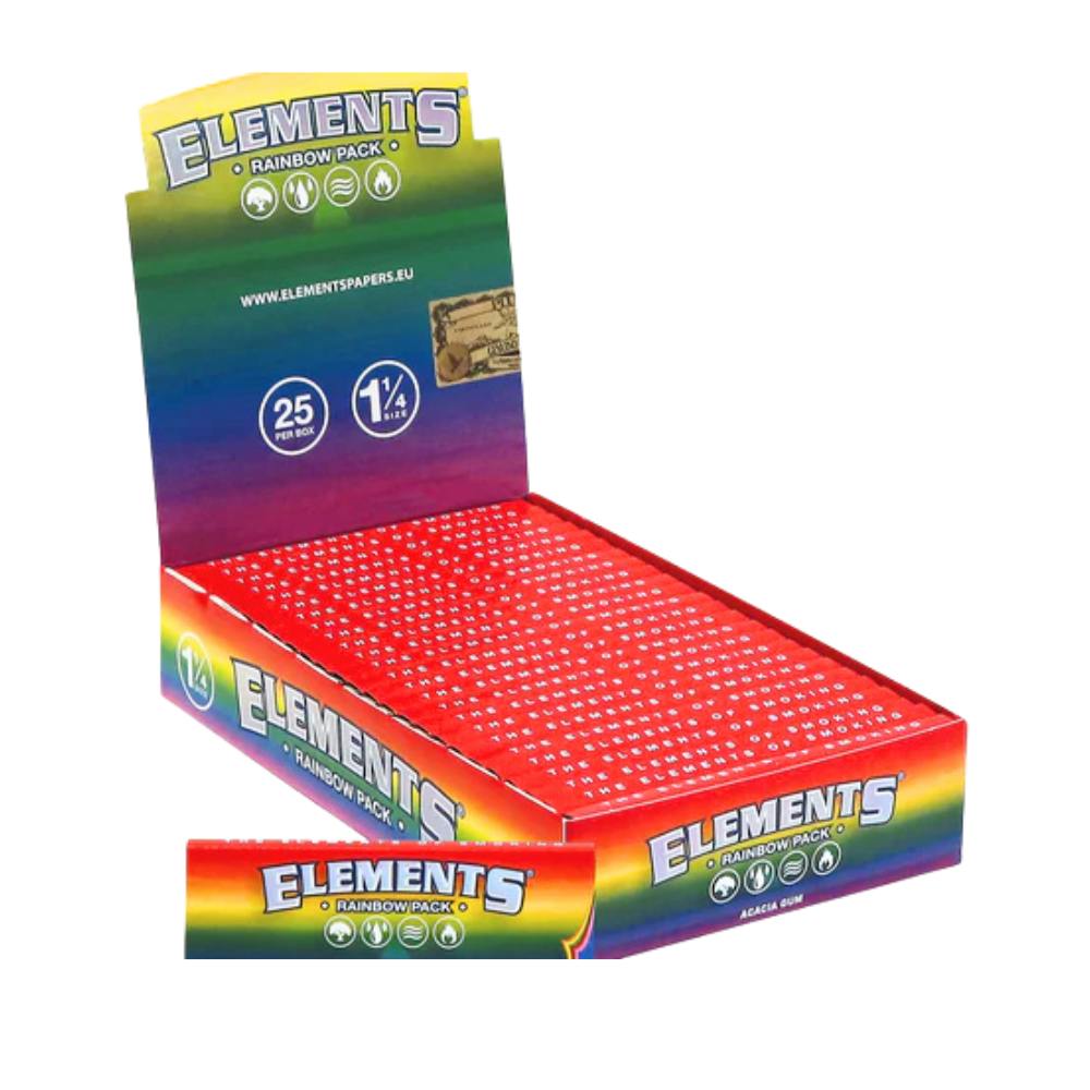 Elements Papers - Rainbow 1 1/4 Rolling Papers | Accessories