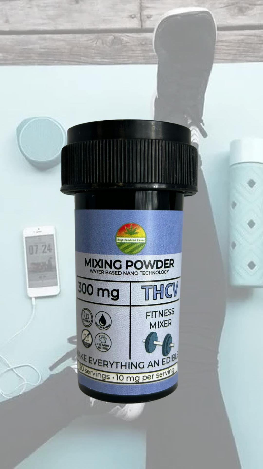 THCV Water Stable Mixing Powder | Mix-ins | 10mg