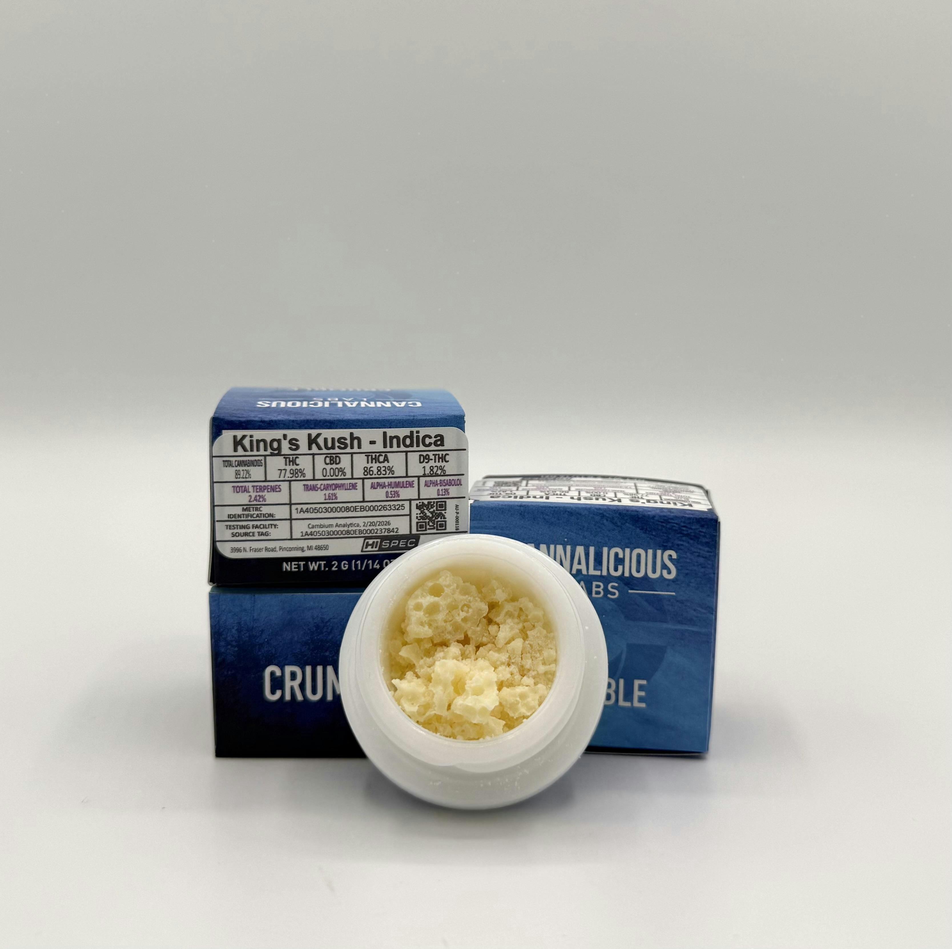 King's Kush | Solvent | Crumble | 2g