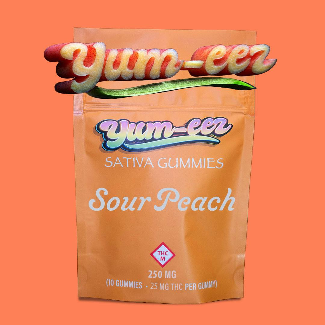 Sour Peach | Gummies | 250mg () | Gummies | 10pk | 25mg/ea