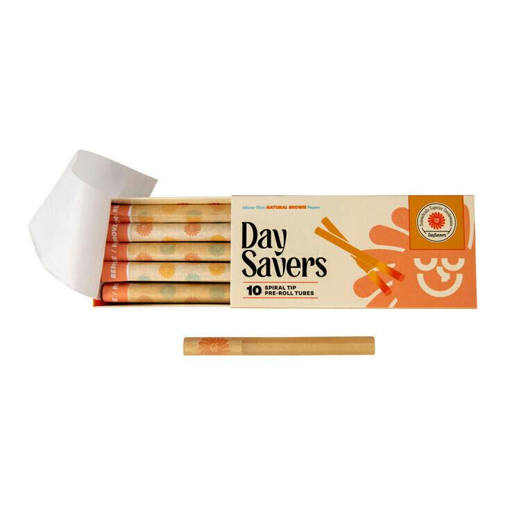 DaySavers: Spiral Tip Pre-roll Tubes 10pk (Brown) | Accessories