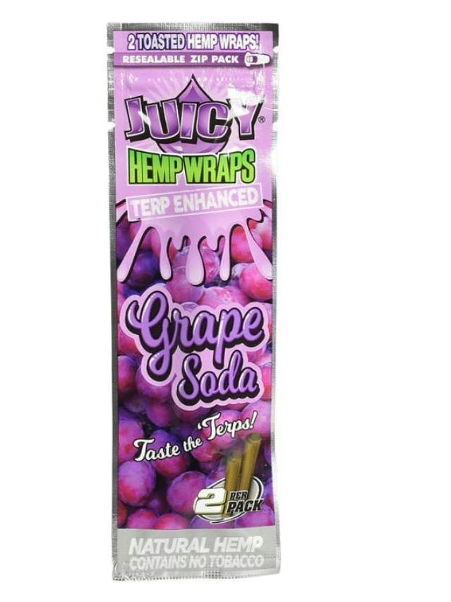 Juicy Terp Enhanced Hemp Wraps (Grape Soda) | Accessories