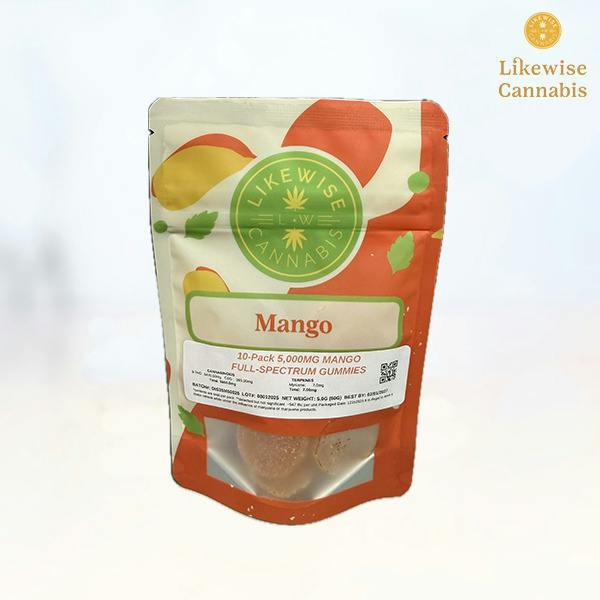 10-PACK 5000MG MANGO GUMMIES - LIKEWISE | Gummies | 10pk | 500mg/ea
