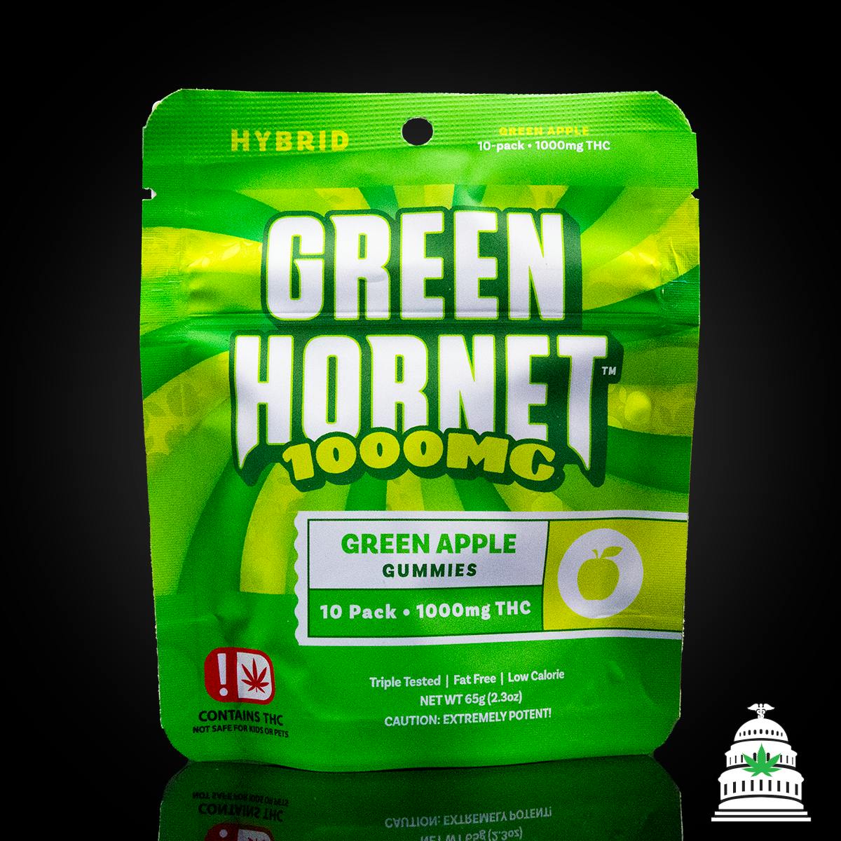 Green Apple Gummies | Gummies | 10pk | 100mg/ea by Green Hornet