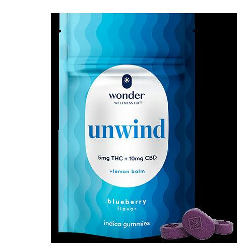 Wonder Gummies 200mg Relax 2:1 Blueberry and Lemon Balm | Gummies | 20pk |