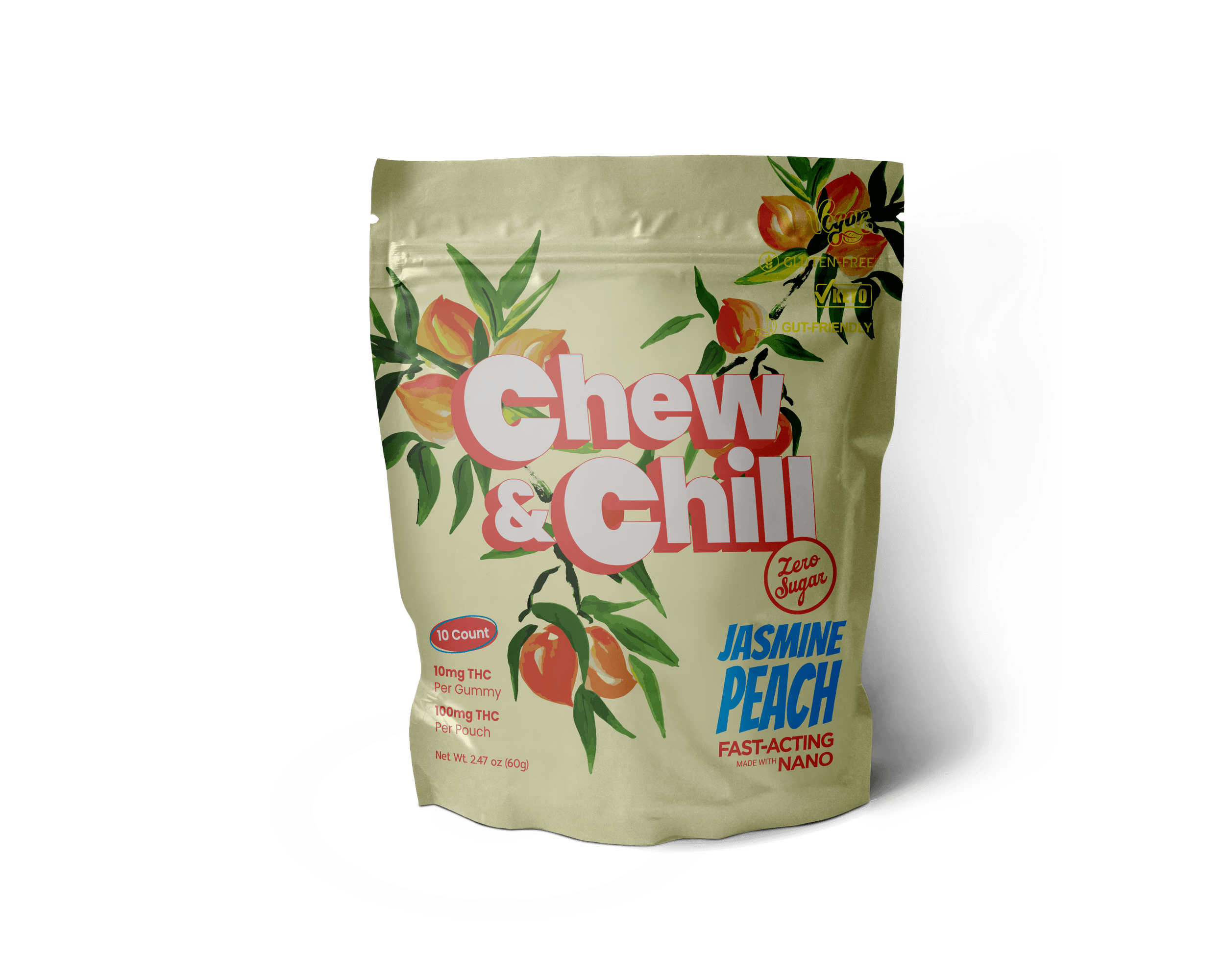 Jasmine Peach Gummies | Gummies | 10pk | 10mg/ea