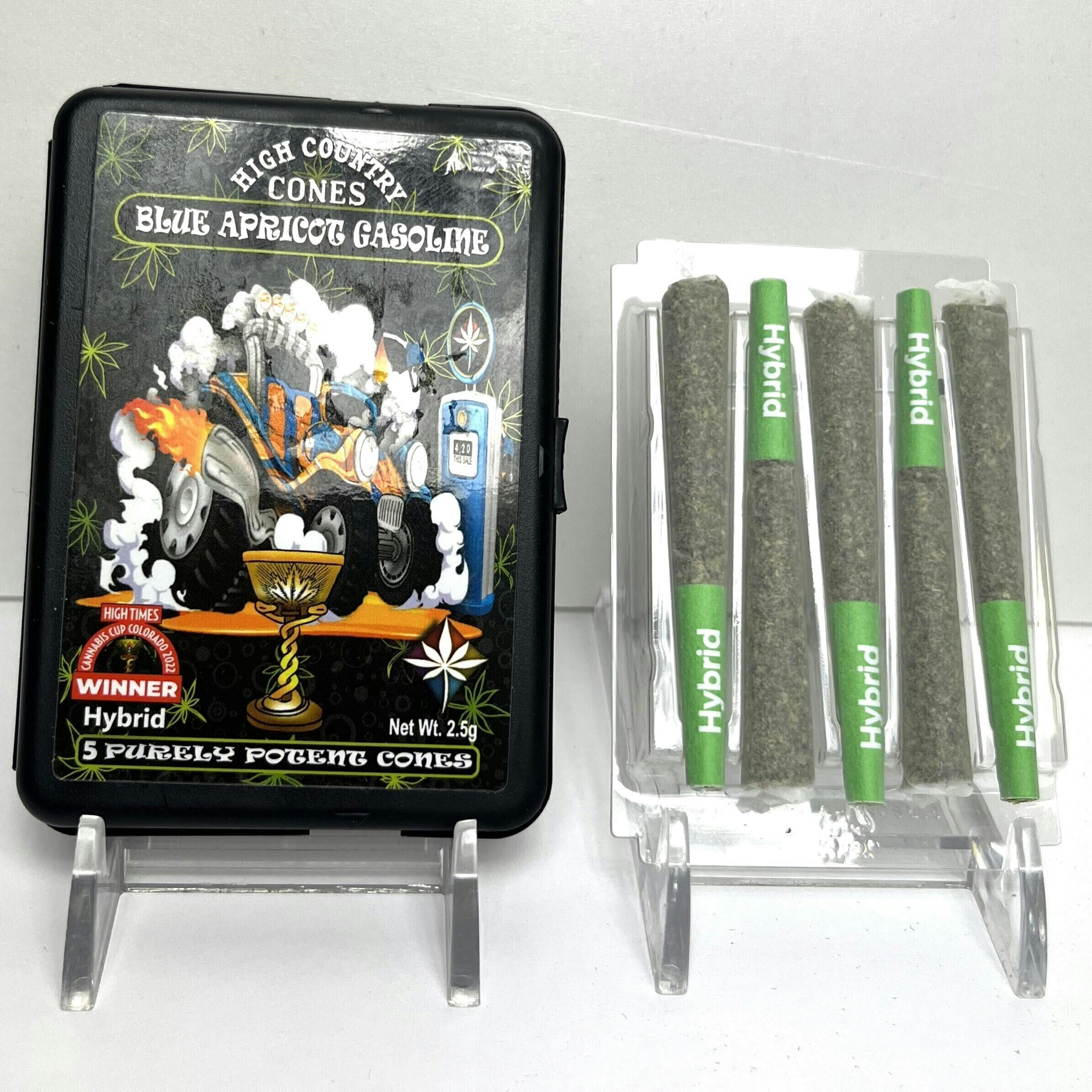 Blue Apricot Gasoline | Infused Joints | 0.5g | 5pk