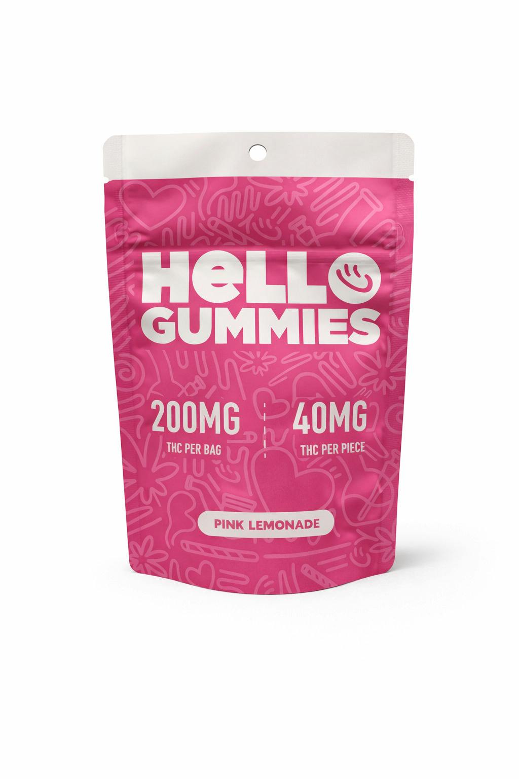 Pink Lemonade | Gummies | 5pk | 40mg/ea by Hello Farms