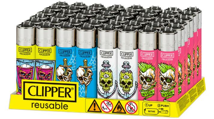 Clipper Refillable Lighters - Bone Portraits | Accessories