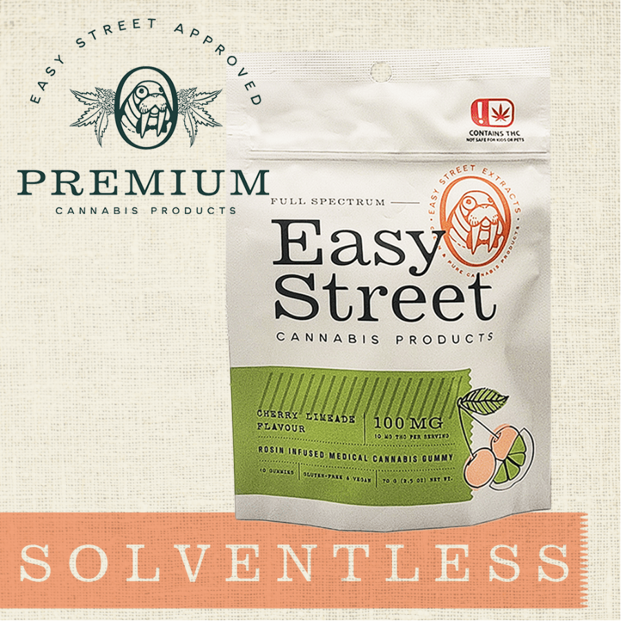100mg Easy Street Sativa Gummies - Cherry Limeade | Gummies | 10pk | 10mg/e
