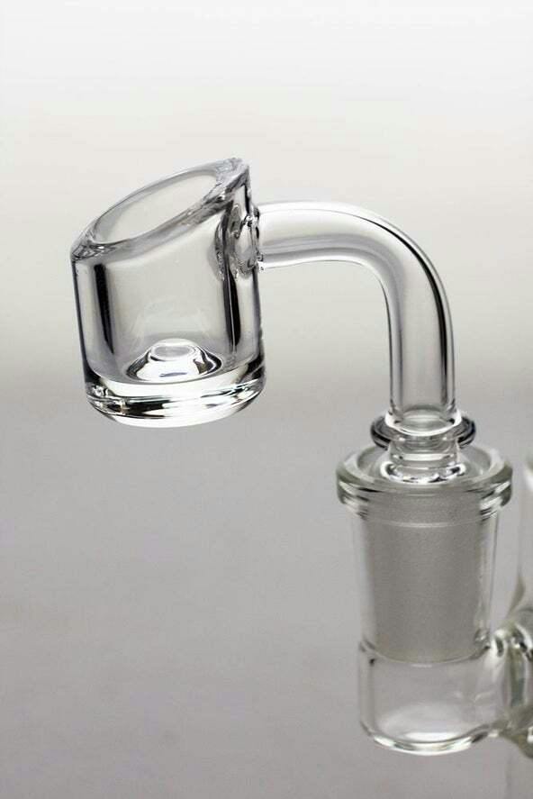 Quartz Banger Slanted Top 90 Degree - Clear | Dab Rigs