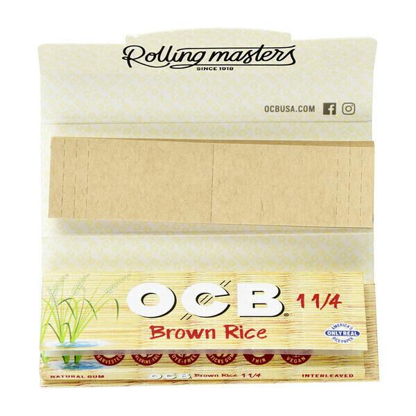 OCB Brown Rice 1 1/4 Papers w/ Tips | Accessories at Pure Ohio Wellness