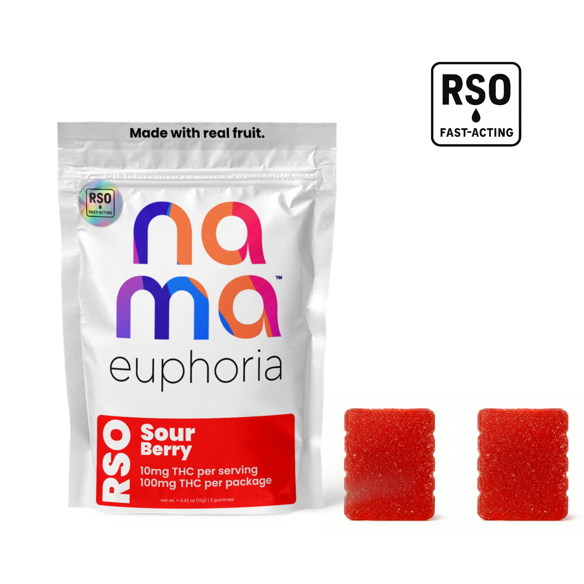 Euphoria RSO Sour Berry | Gummies | 2pk | 50mg/ea