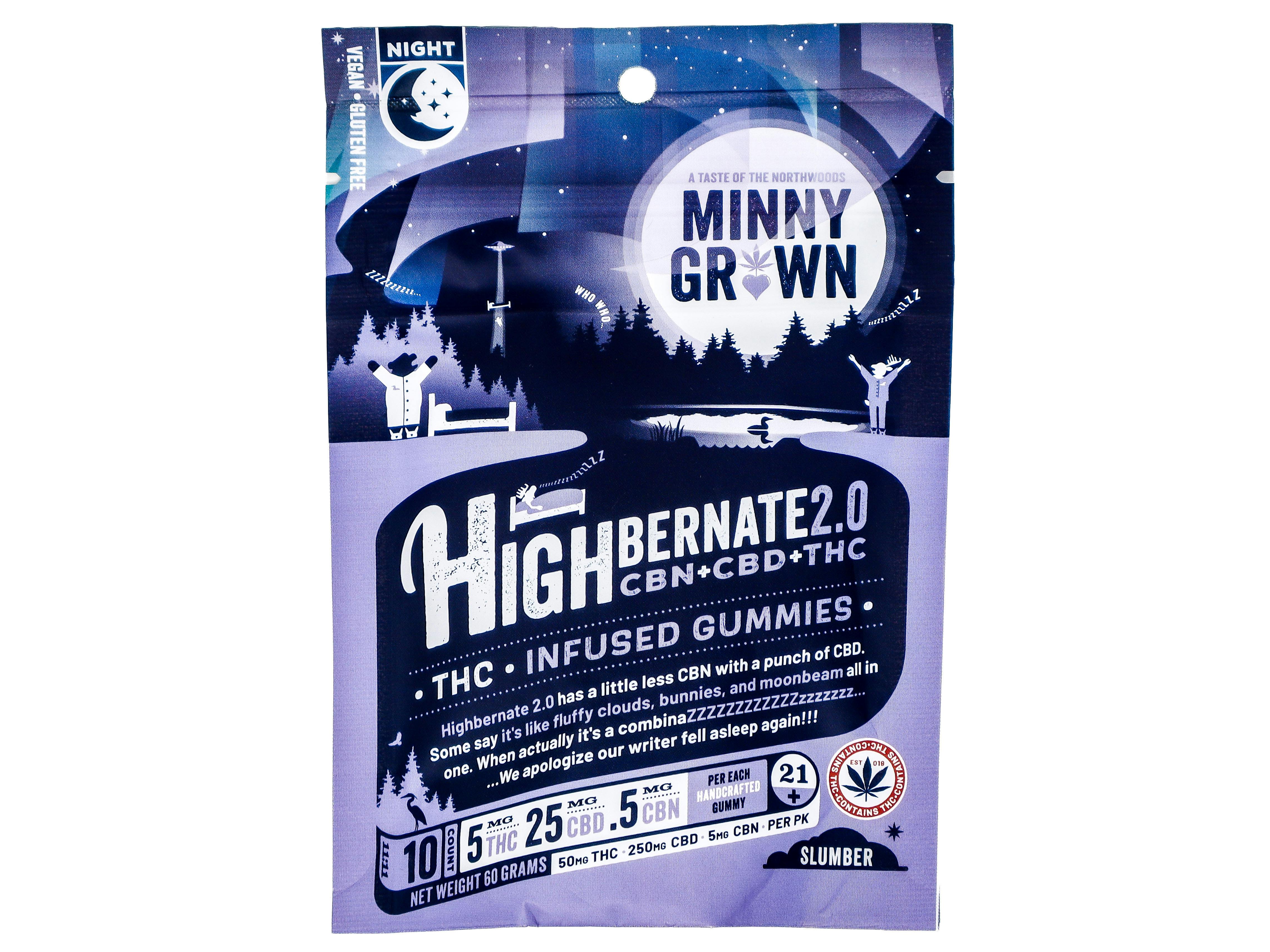 Highbernate 2.0 Yummy Gummy Bar | Gummies | 10pk | 5mg/ea at Unwind Dispensary