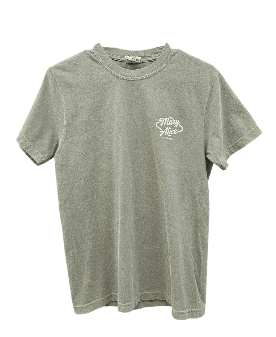 MARY ALICE - Apparel - Moss - White Logo Tee | Apparel