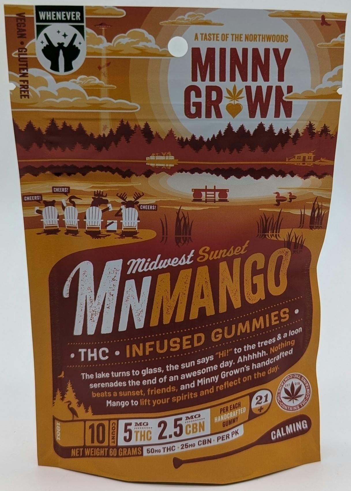 Midwest Sunset Mango | Gummies | 10pk | 5mg/ea at Coastless Dispensary - Luverne
