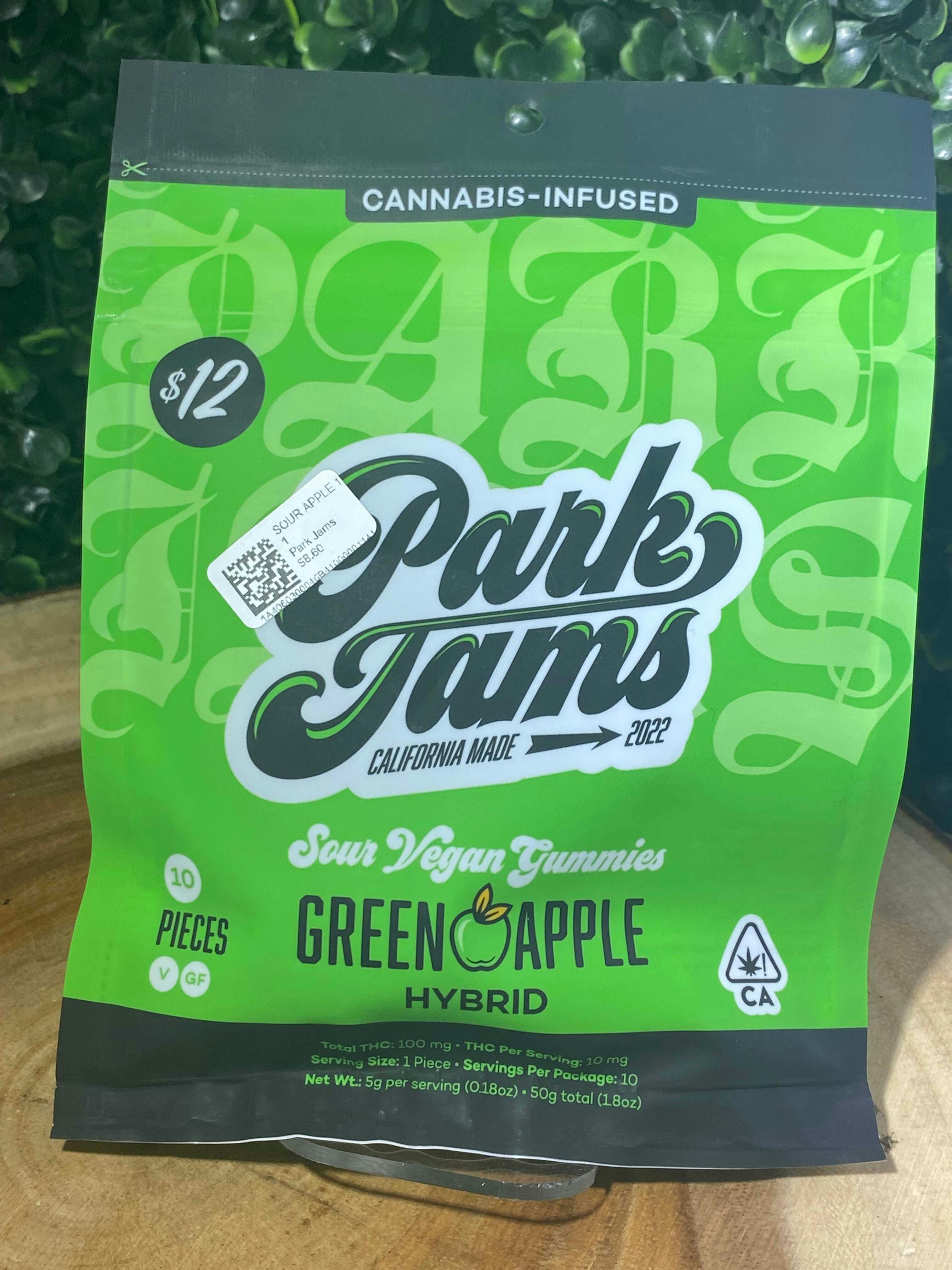 Park Jams - SOUR APPLE 100MG — /ea
