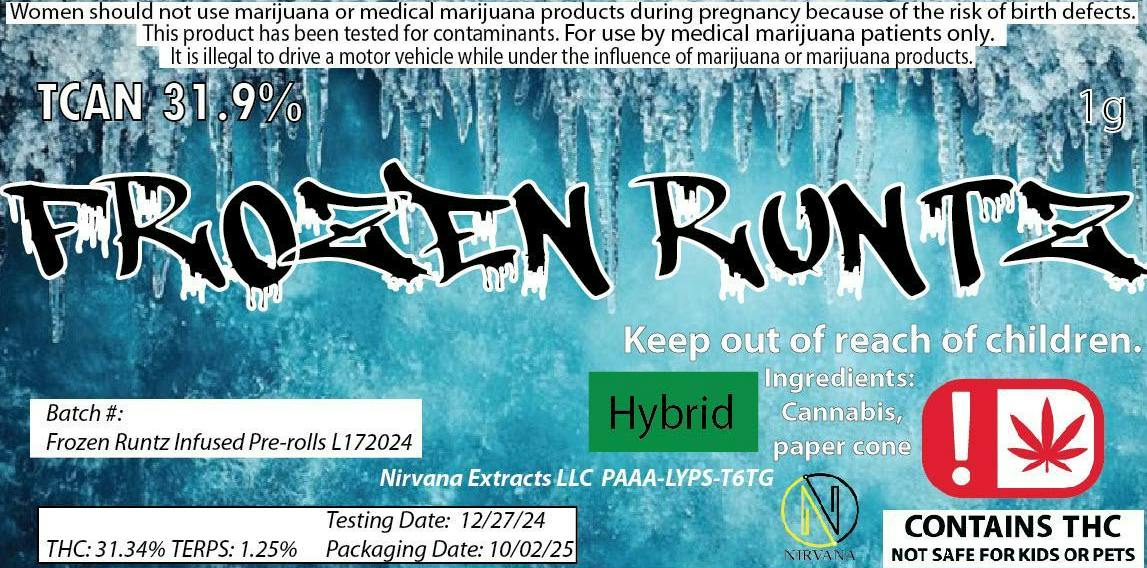 Frozen Runtz | Joints | 1g by Nirvana
