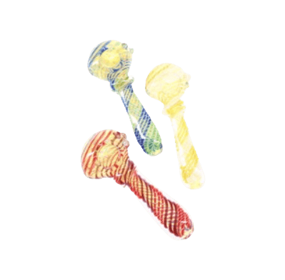GLASS BOWL PIPE LARGE - ASSORTED - One Size | Pipes